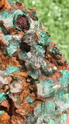 Stunning Rosasite Specimen Mibladen, Morocco Unique Color & Crystal Structure 5 - MeteoriteNwa.com