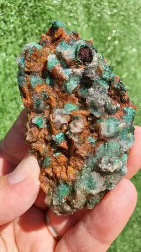 Stunning Rosasite Specimen Mibladen, Morocco Unique Color & Crystal Structure 5 - MeteoriteNwa.com