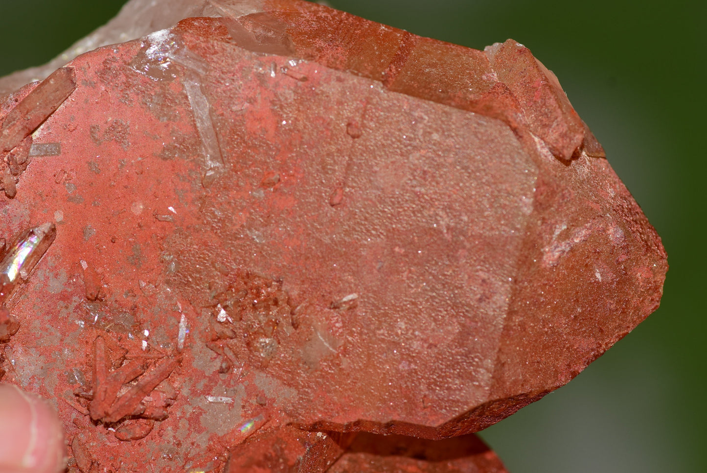 Red Hematoid Quartz Genuine Gemstone Sharp Tower Pointy Cluster Freeform Crystal from Morocco Fire Quartz Red Hematite - MeteoriteNwa.com