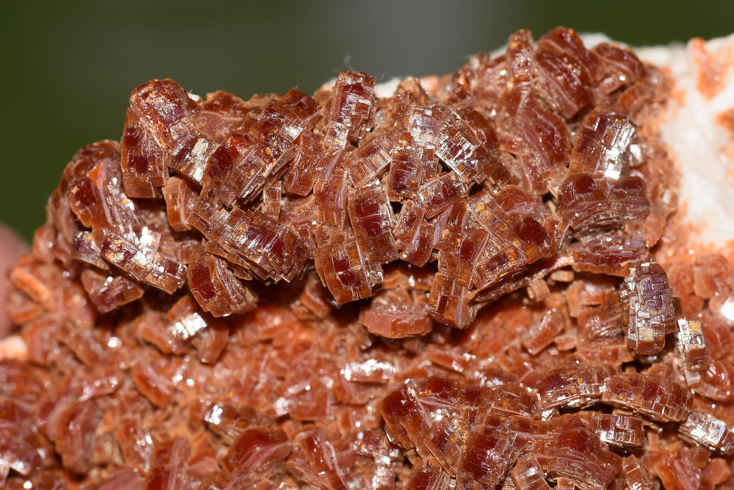 Vanadinite Mineral on Matrix Red Orange Genuine Crystals from Morocco Raw Druzy Natural Specimen Earth Chakra Grounding Gemstone - MeteoriteNwa.com