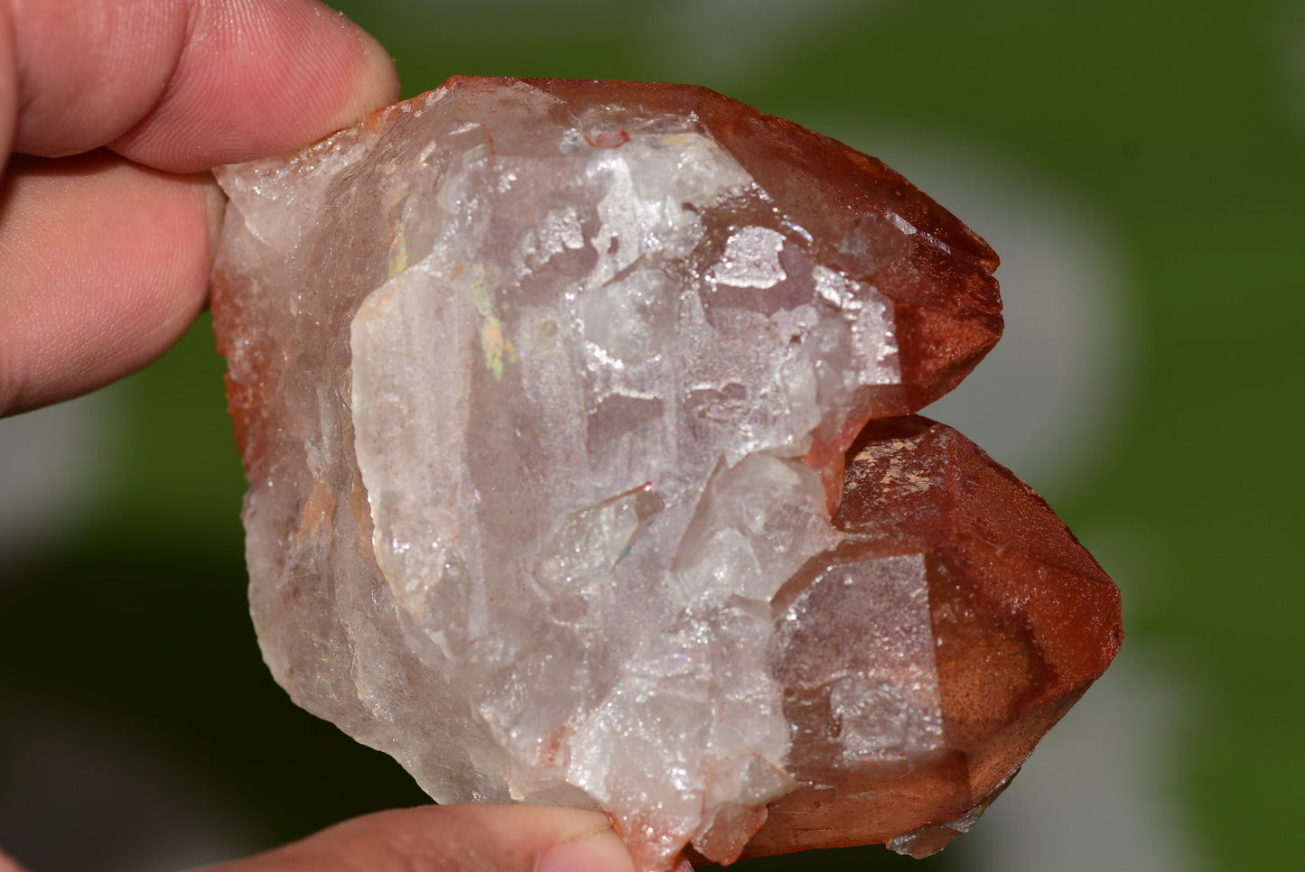 Red Hematoid Quartz Genuine Gemstone Sharp Tower Pointy Cluster Freeform Crystal from Morocco Fire Quartz Red Hematite - MeteoriteNwa.com