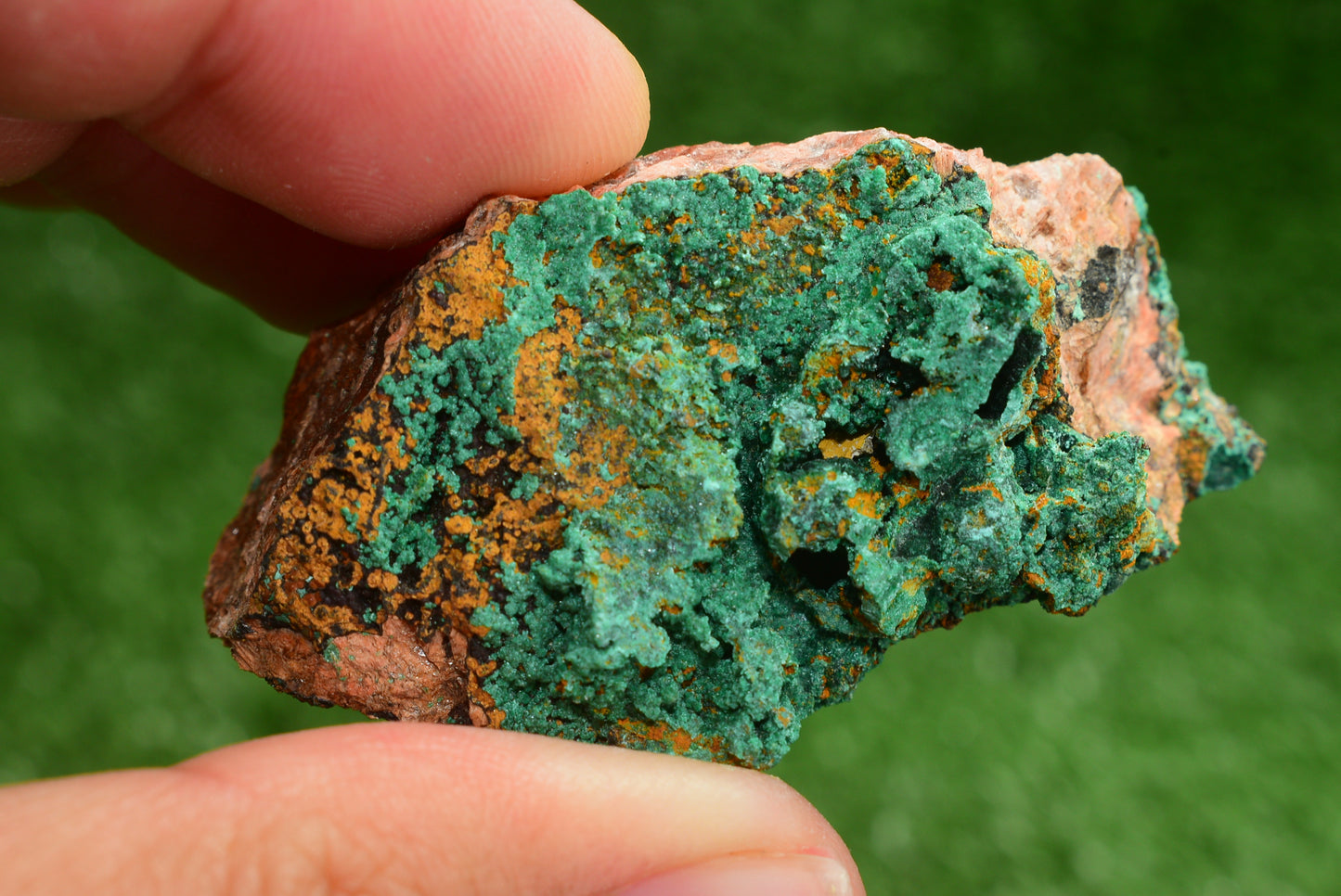 Malachite Crystal from Morocco - Freeform Cluster Shape, Natural and Genuine - MeteoriteNwa.com