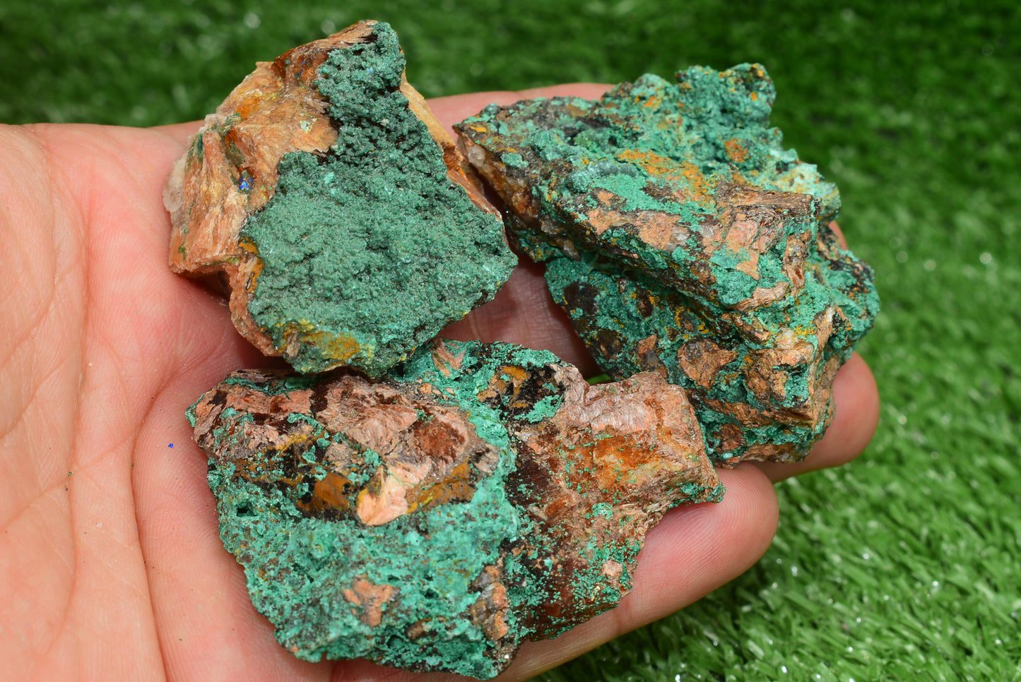 Malachite Crystal from Morocco - Freeform Cluster Shape, Natural and Genuine - MeteoriteNwa.com
