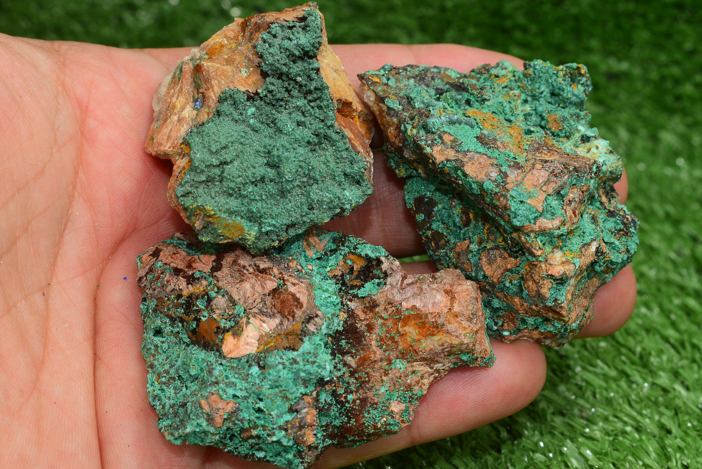 Malachite Crystal from Morocco - Freeform Cluster Shape, Natural and Genuine - MeteoriteNwa.com