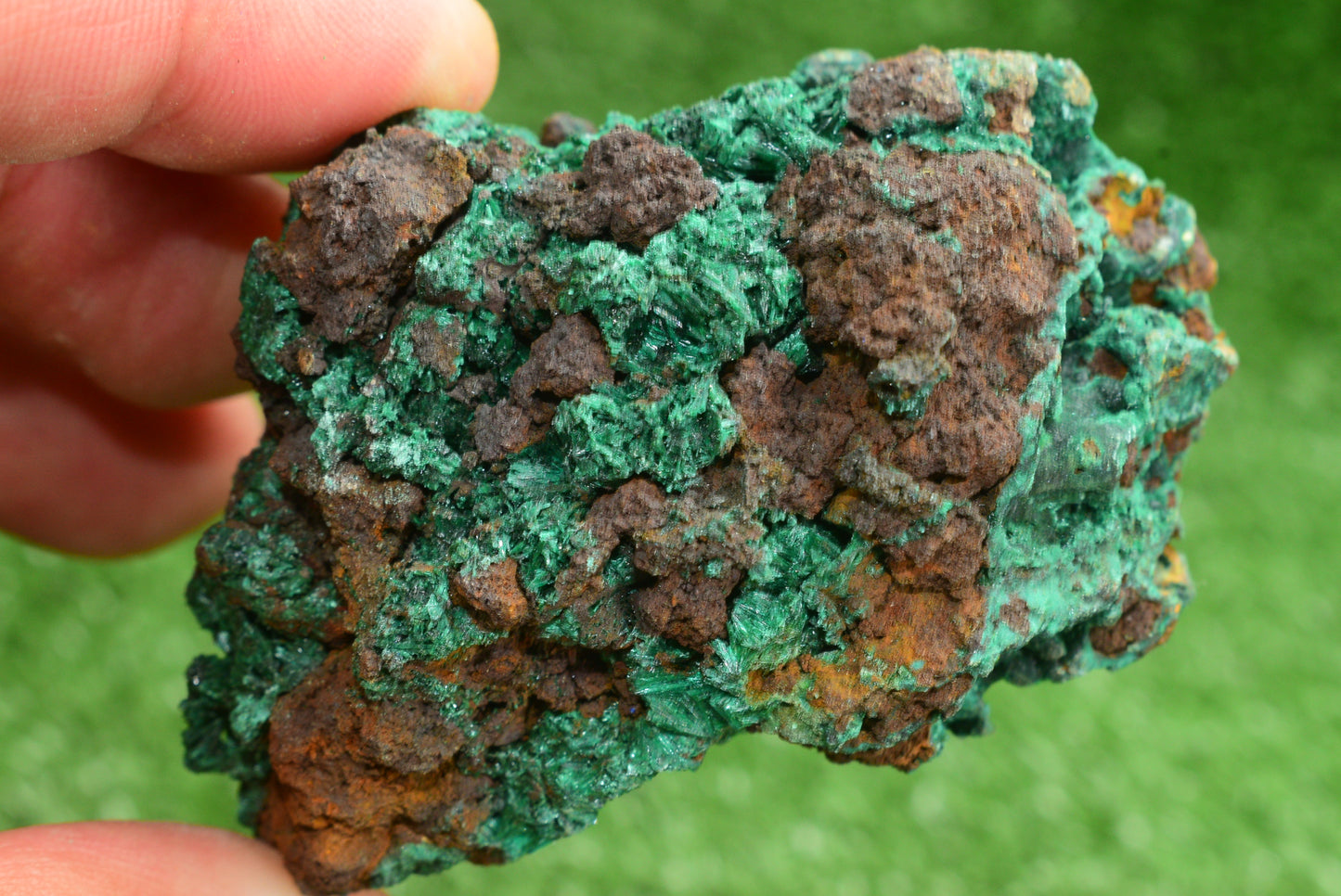 Malachite Crystal from Morocco - Freeform Cluster Shape, Natural and Genuine - MeteoriteNwa.com