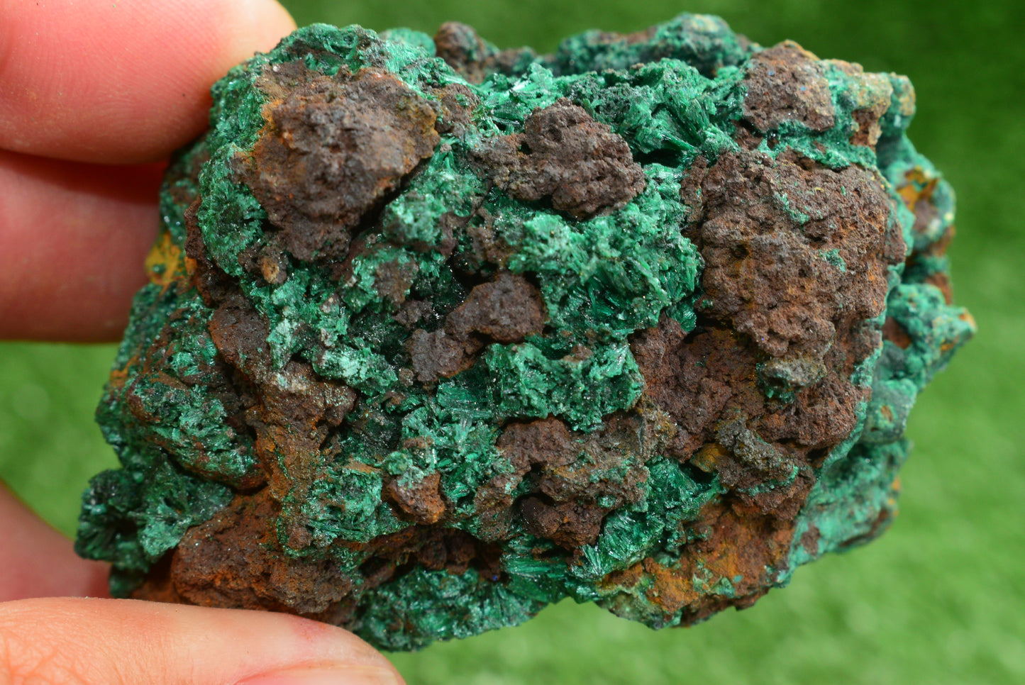 Malachite Crystal from Morocco - Freeform Cluster Shape, Natural and Genuine - MeteoriteNwa.com