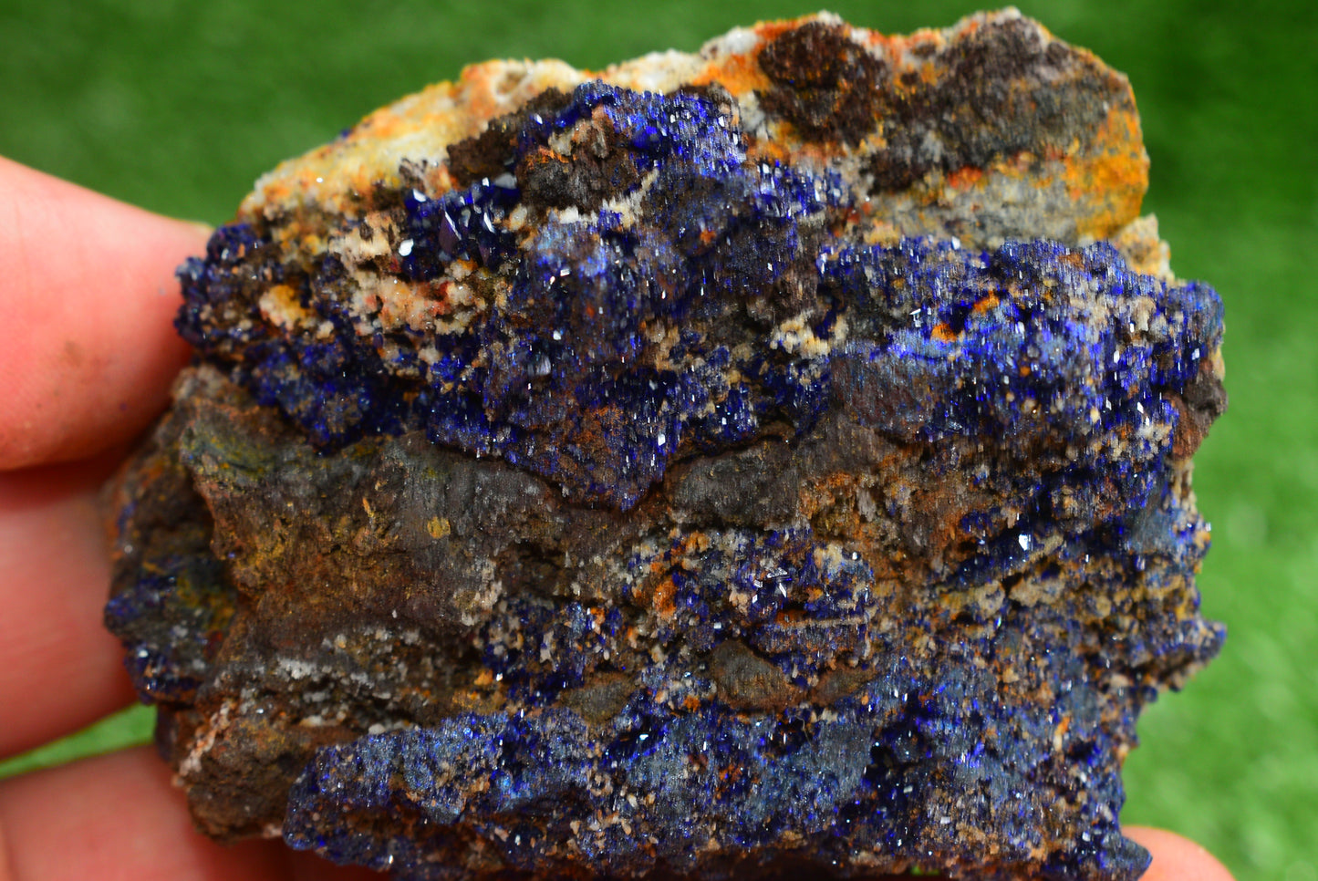 Azurite Crystal from Morocco - Freeform Cluster Shape, Natural and Genuine - MeteoriteNwa.com