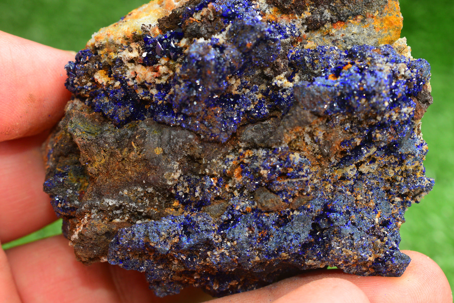 Azurite Crystal from Morocco - Freeform Cluster Shape, Natural and Genuine - MeteoriteNwa.com