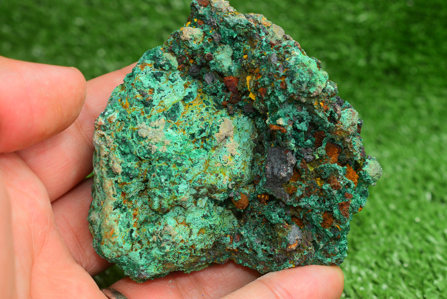 Malachite Crystal from Morocco - Freeform Cluster Shape, Natural and Genuine - MeteoriteNwa.com