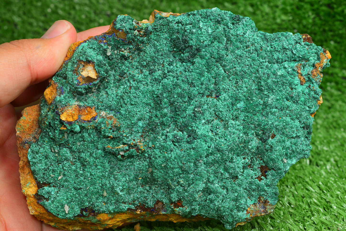 Malachite Crystal from Morocco - Freeform Cluster Shape, Natural and Genuine - MeteoriteNwa.com