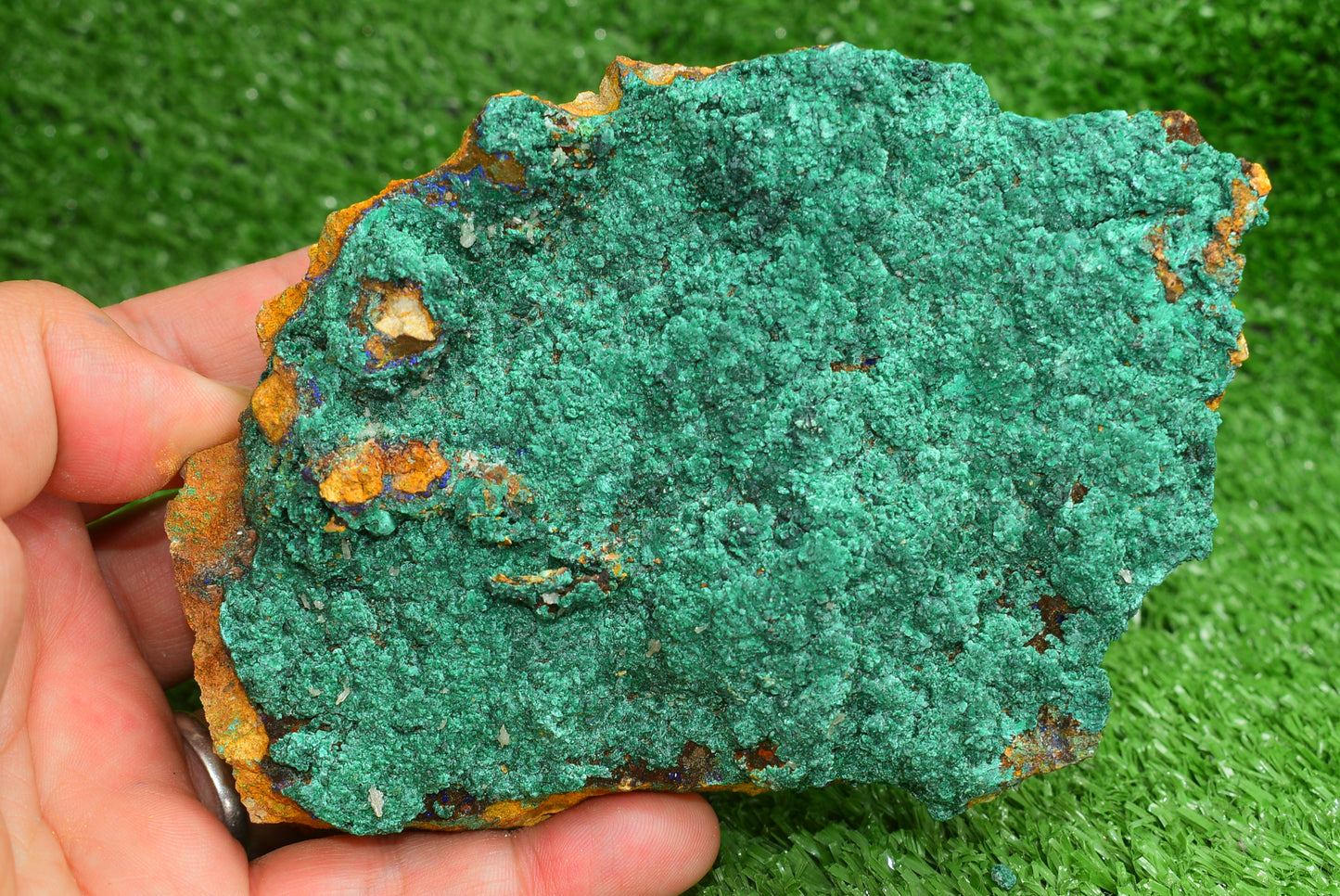 Malachite Crystal from Morocco - Freeform Cluster Shape, Natural and Genuine - MeteoriteNwa.com