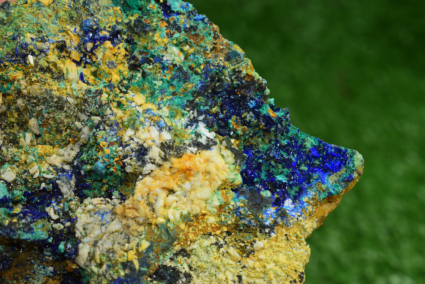 Azurite over Malachite Crystal from Morocco - Freeform Cluster Shape, Natural and Genuine - MeteoriteNwa.com