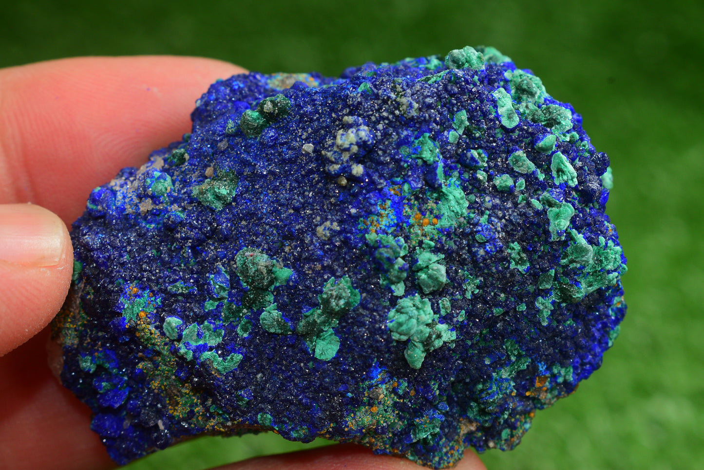 Azurite over Malachite Crystal from Morocco - Freeform Cluster Shape, Natural and Genuine - MeteoriteNwa.com
