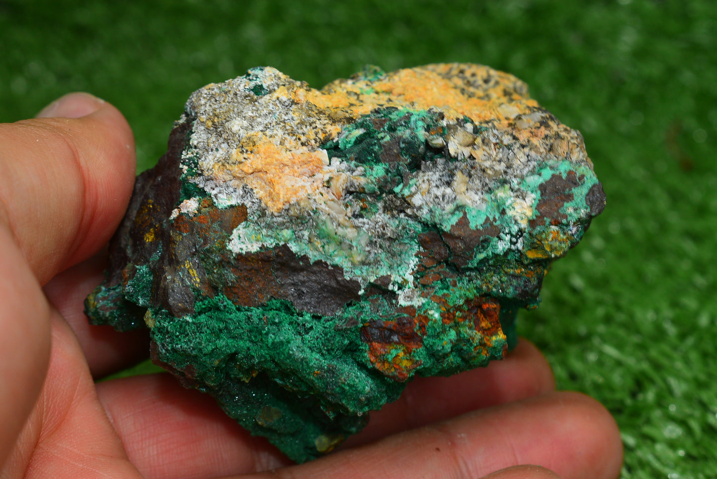 Malachite Crystal from Morocco - Freeform Cluster Shape, Natural and Genuine - MeteoriteNwa.com