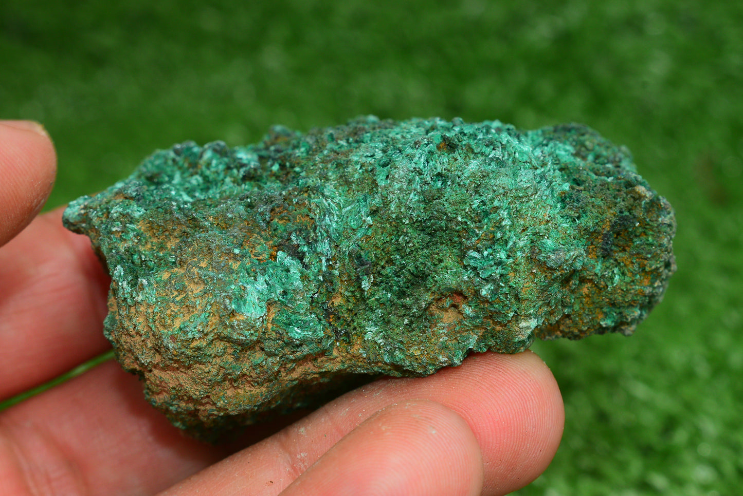 Malachite Crystal from Morocco - Freeform Cluster Shape, Natural and Genuine - MeteoriteNwa.com