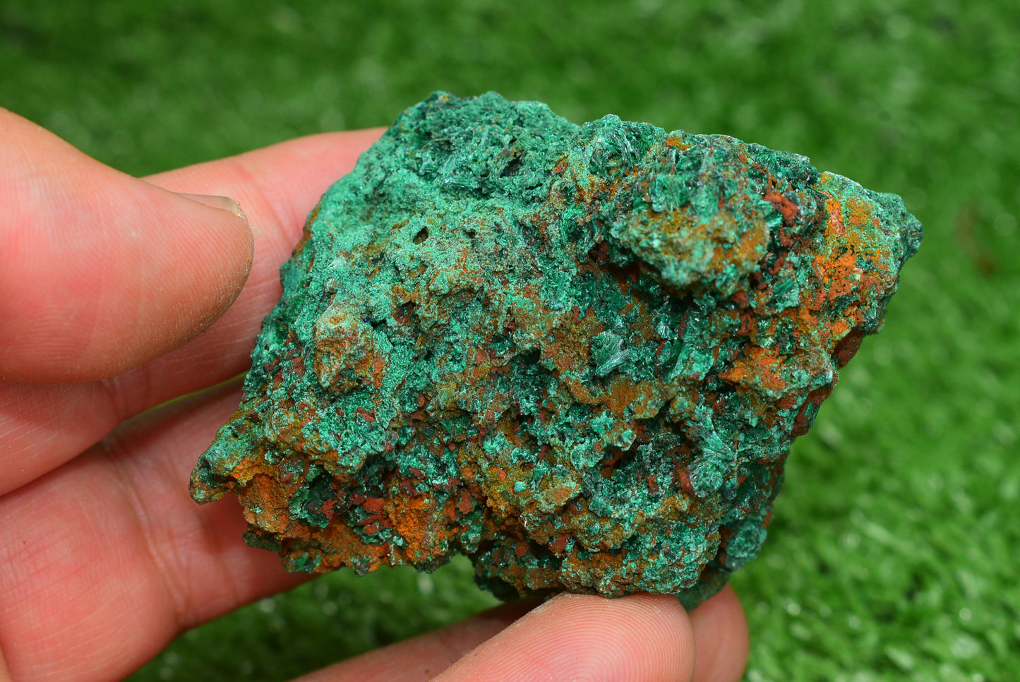 Malachite Crystal from Morocco - Freeform Cluster Shape, Natural and Genuine - MeteoriteNwa.com