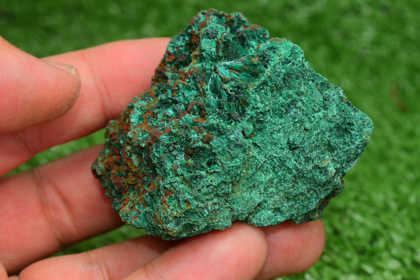 Malachite Crystal from Morocco - Freeform Cluster Shape, Natural and Genuine - MeteoriteNwa.com