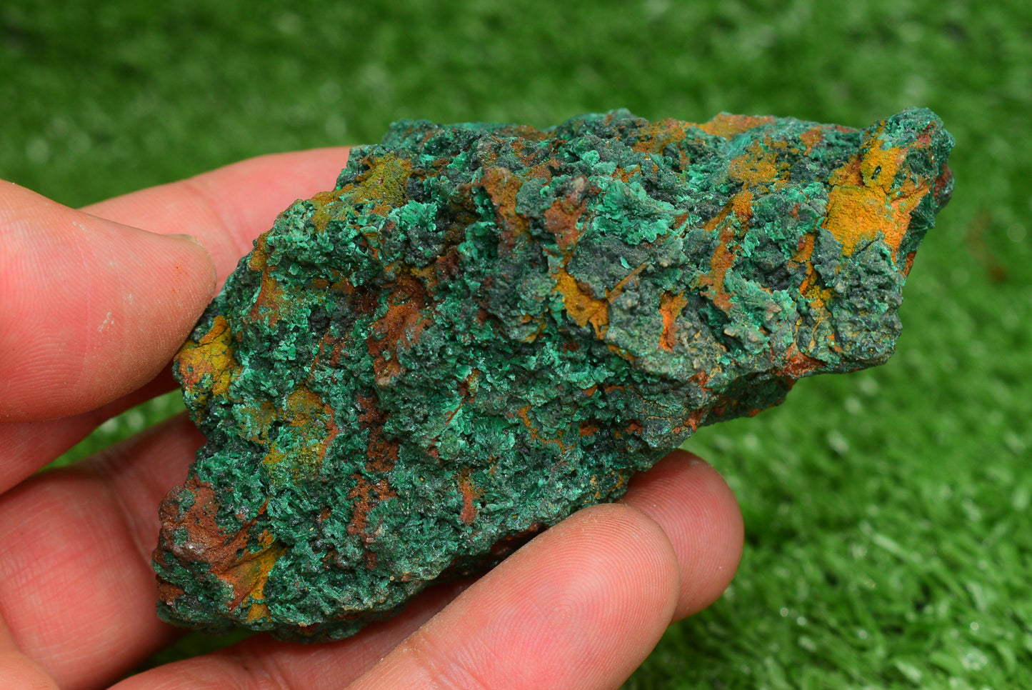 Malachite Crystal from Morocco - Freeform Cluster Shape, Natural and Genuine - MeteoriteNwa.com