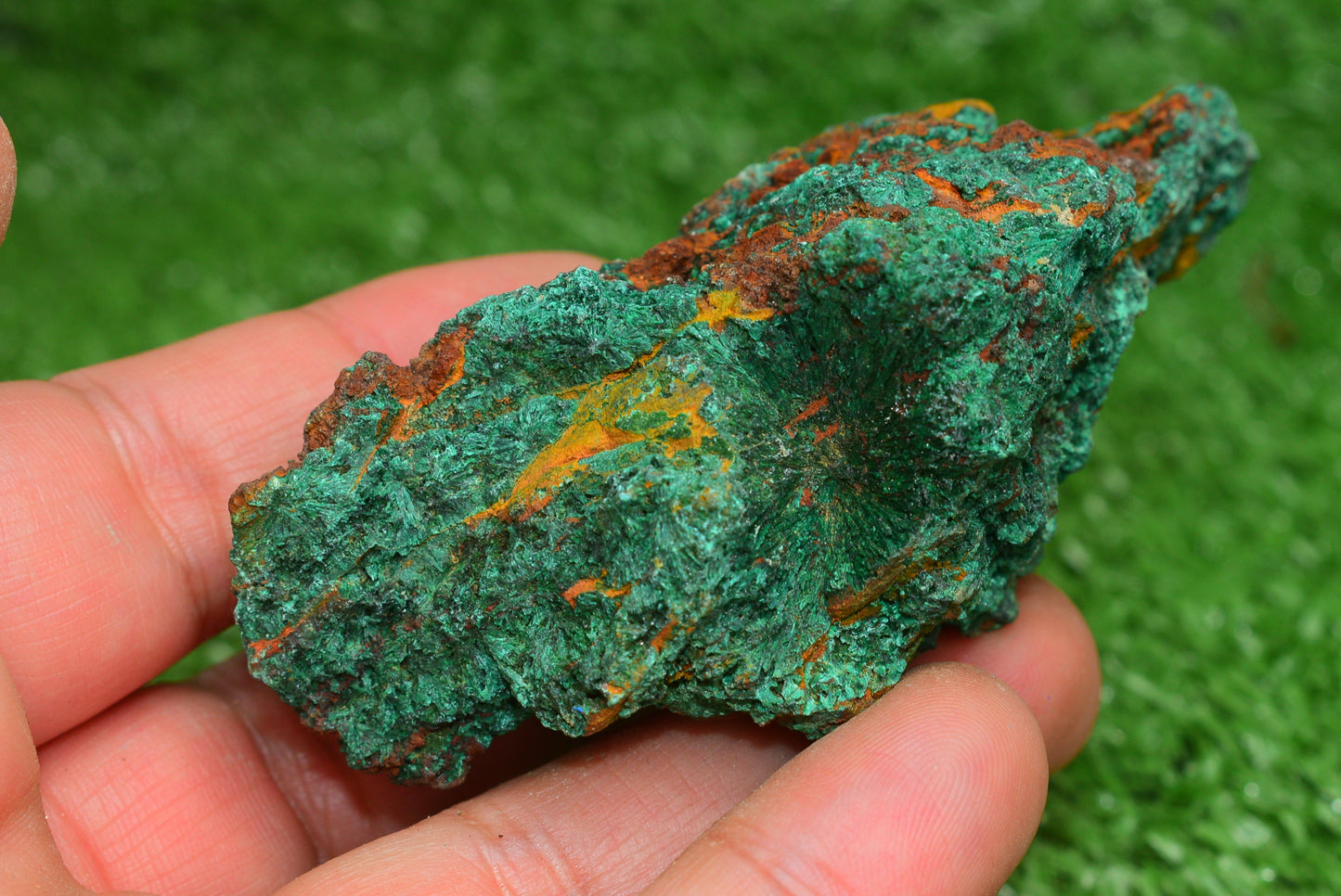 Malachite Crystal from Morocco - Freeform Cluster Shape, Natural and Genuine - MeteoriteNwa.com