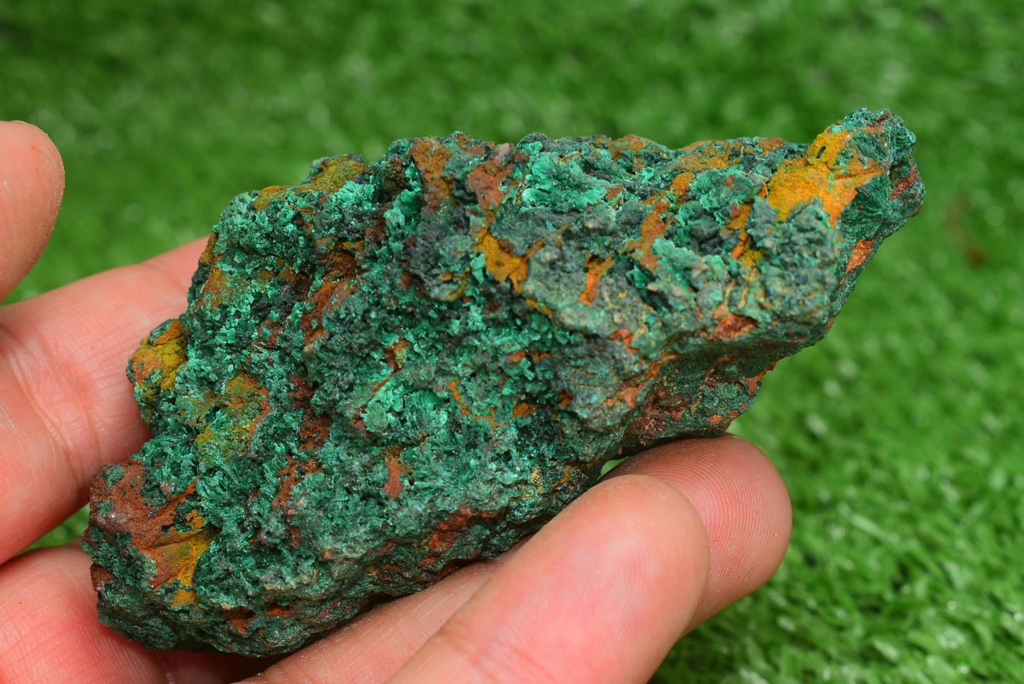 Malachite Crystal from Morocco - Freeform Cluster Shape, Natural and Genuine - MeteoriteNwa.com