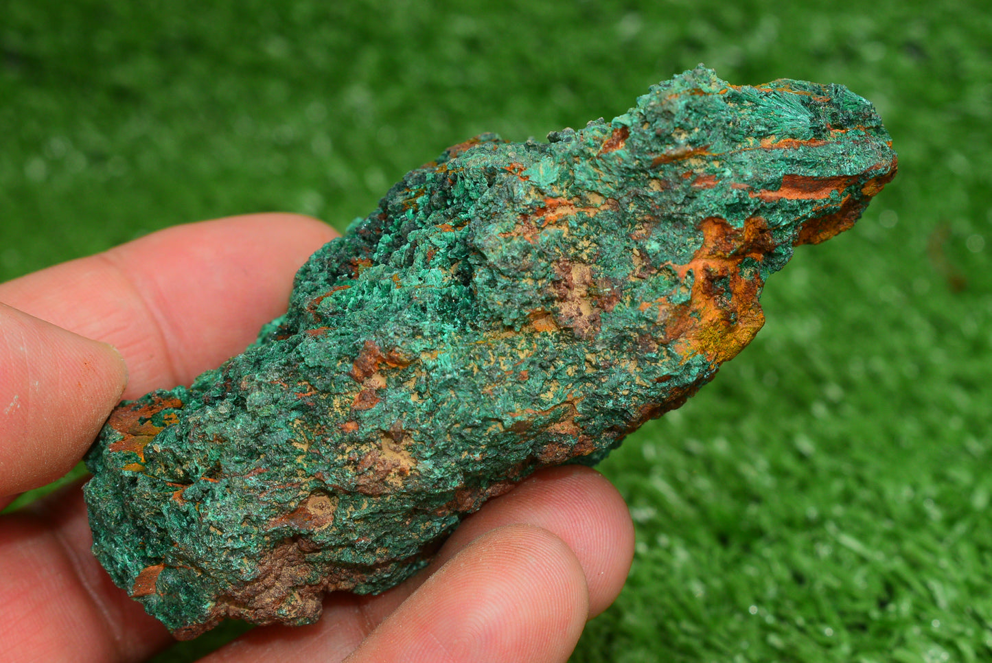 Malachite Crystal from Morocco - Freeform Cluster Shape, Natural and Genuine - MeteoriteNwa.com