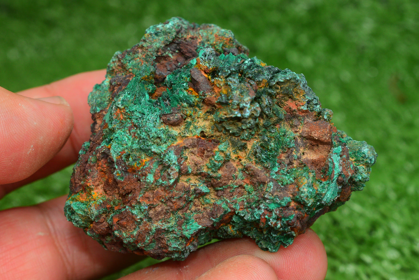 Malachite Crystal from Morocco - Freeform Cluster Shape, Natural and Genuine - MeteoriteNwa.com