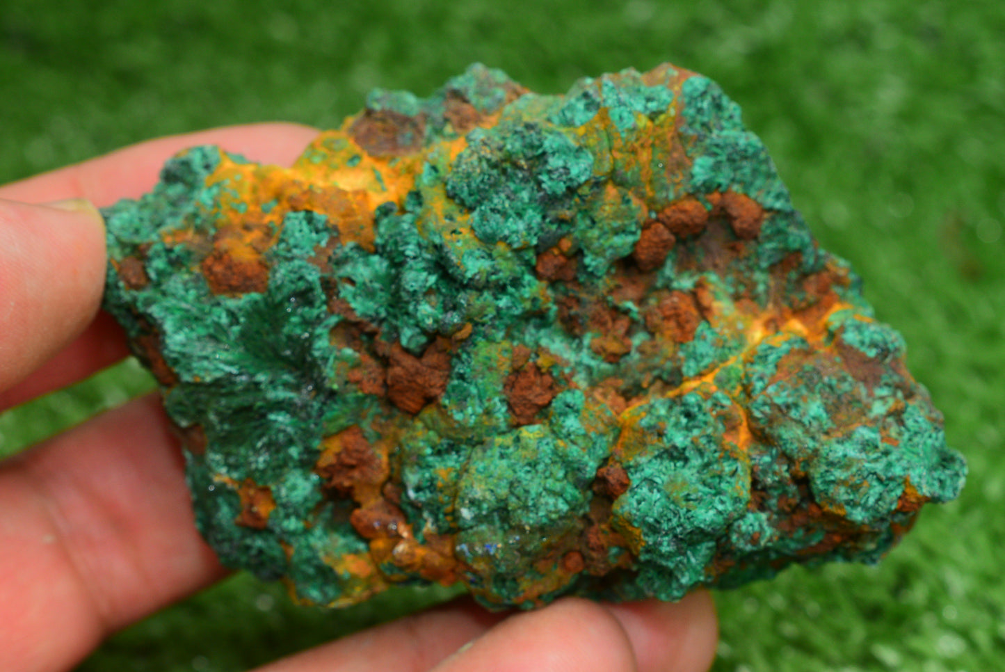 Malachite Crystal from Morocco - Freeform Cluster Shape, Natural and Genuine - MeteoriteNwa.com