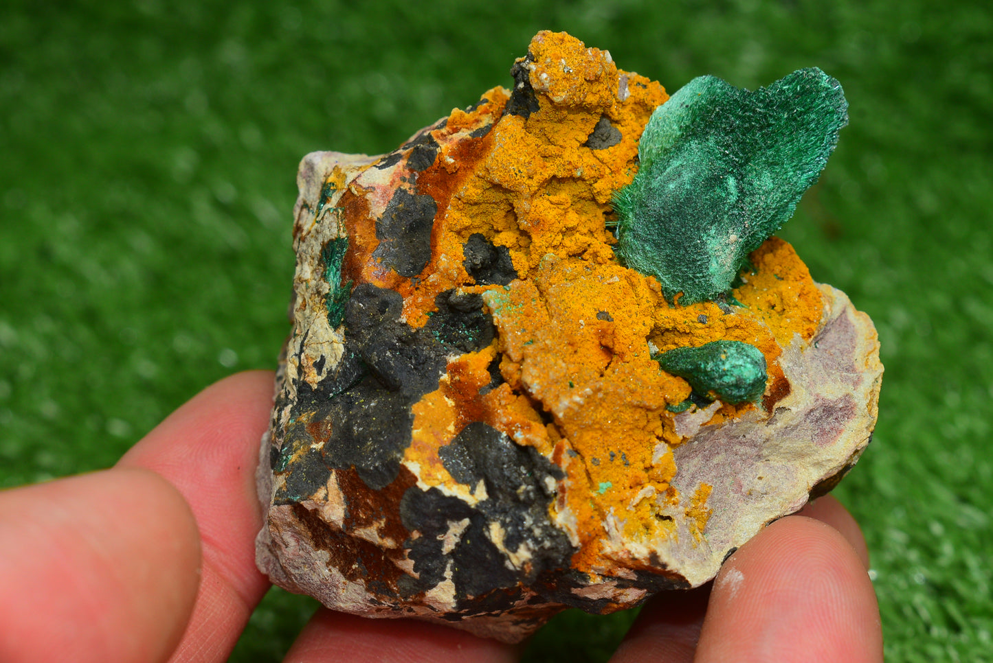 Stunning Fibrous Malachite Crystal from Morocco Genuine and Natural, Freeform Cluster Shape - Perfect for Collectors and Healers - MeteoriteNwa.com