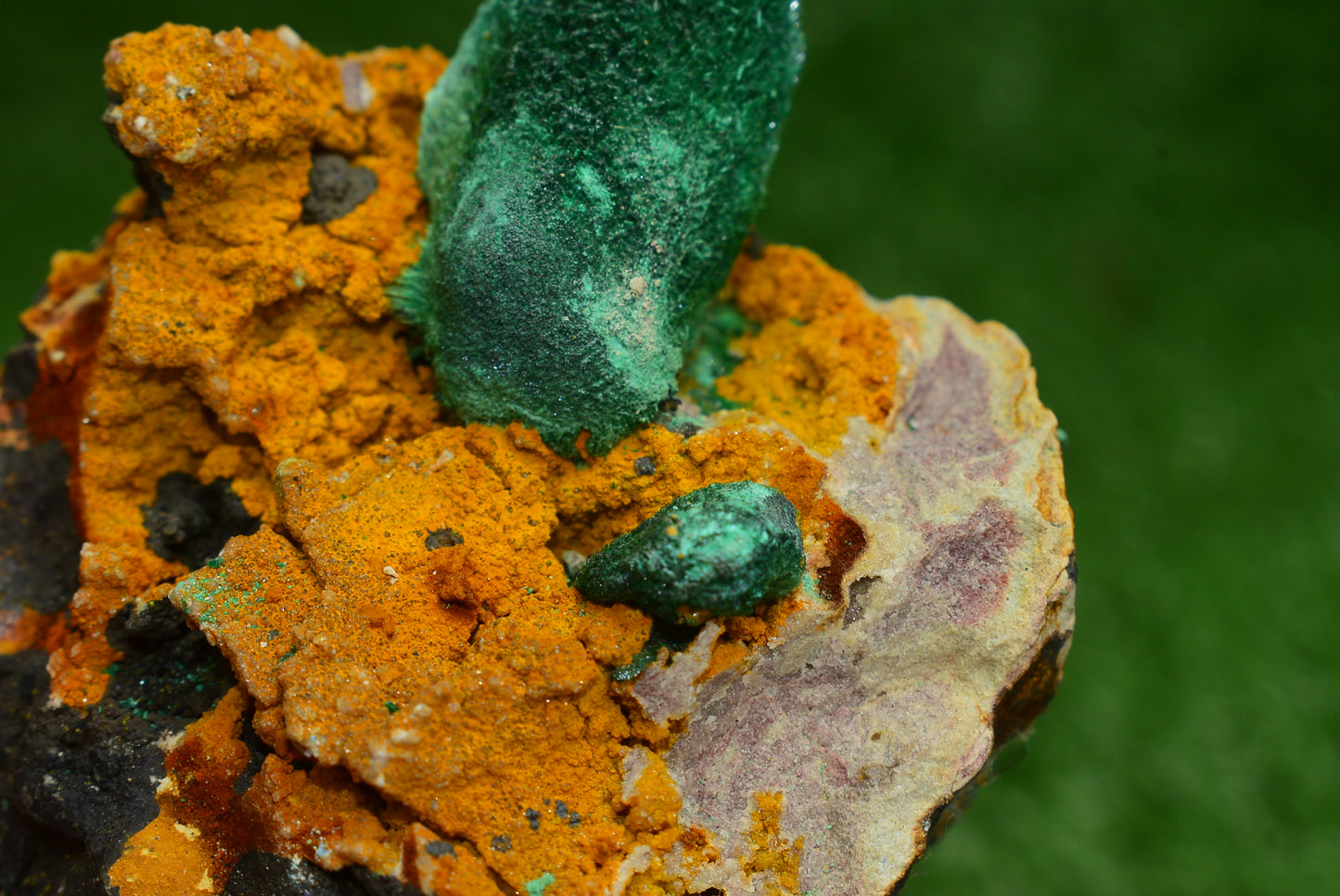Stunning Fibrous Malachite Crystal from Morocco Genuine and Natural, Freeform Cluster Shape - Perfect for Collectors and Healers - MeteoriteNwa.com