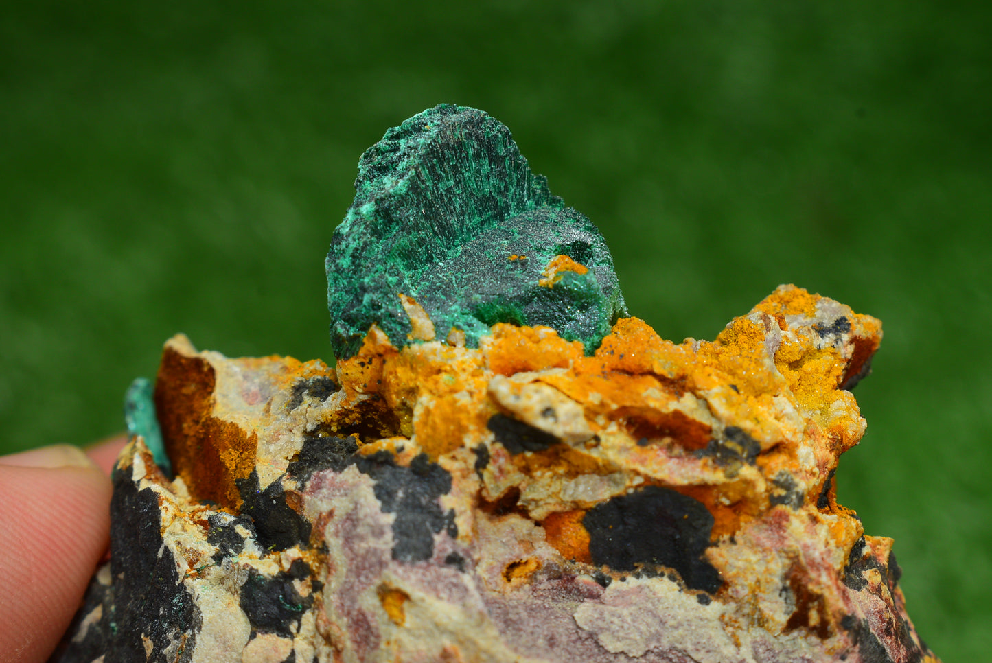 Stunning Fibrous Malachite Crystal from Morocco Genuine and Natural, Freeform Cluster Shape - Perfect for Collectors and Healers - MeteoriteNwa.com