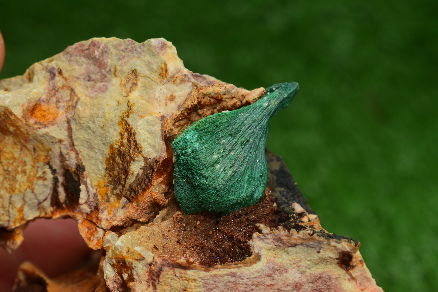 Stunning Fibrous Malachite Crystal from Morocco Genuine and Natural, Freeform Cluster Shape - Perfect for Collectors and Healers - MeteoriteNwa.com