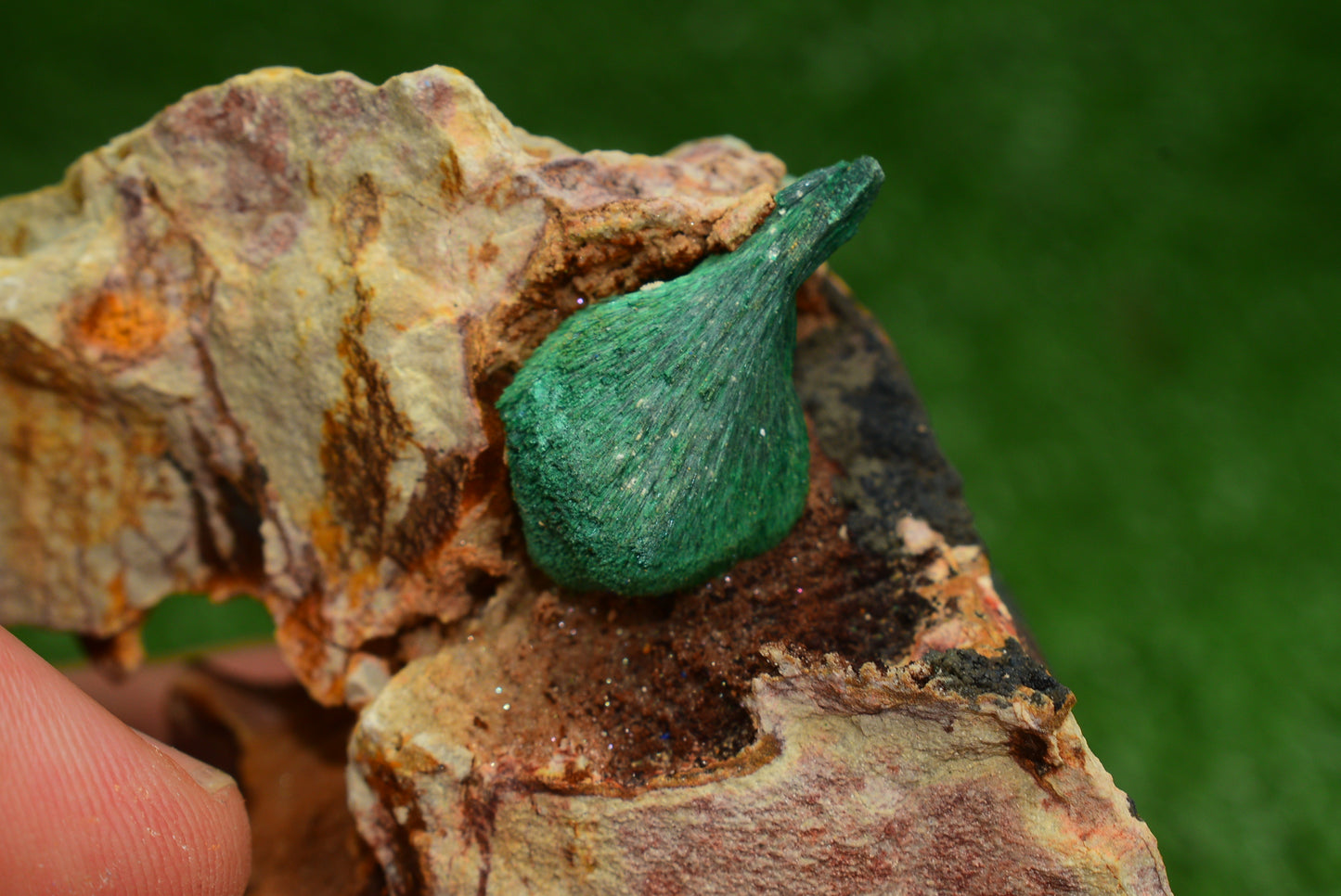 Stunning Fibrous Malachite Crystal from Morocco Genuine and Natural, Freeform Cluster Shape - Perfect for Collectors and Healers - MeteoriteNwa.com