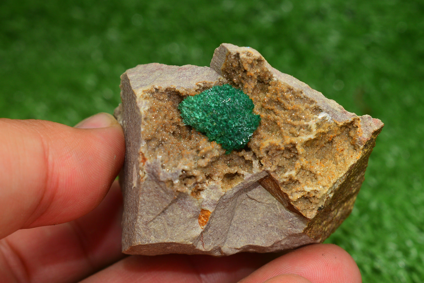 Stunning Fibrous Malachite Crystal from Morocco Genuine and Natural, Freeform Cluster Shape - Perfect for Collectors and Healers - MeteoriteNwa.com