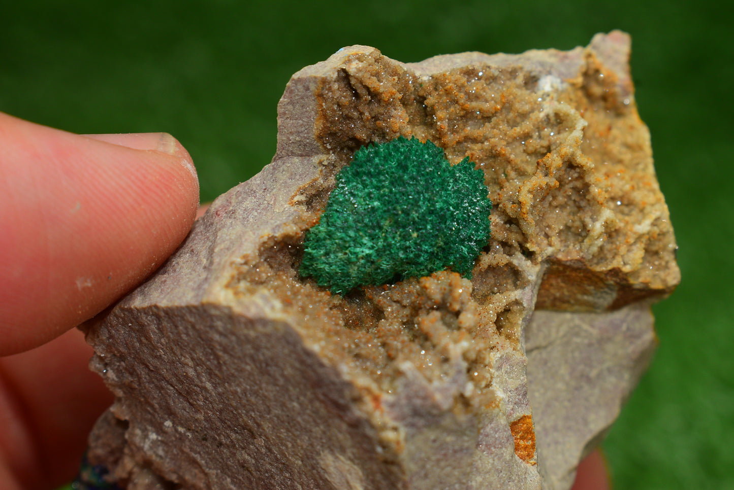 Stunning Fibrous Malachite Crystal from Morocco Genuine and Natural, Freeform Cluster Shape - Perfect for Collectors and Healers - MeteoriteNwa.com