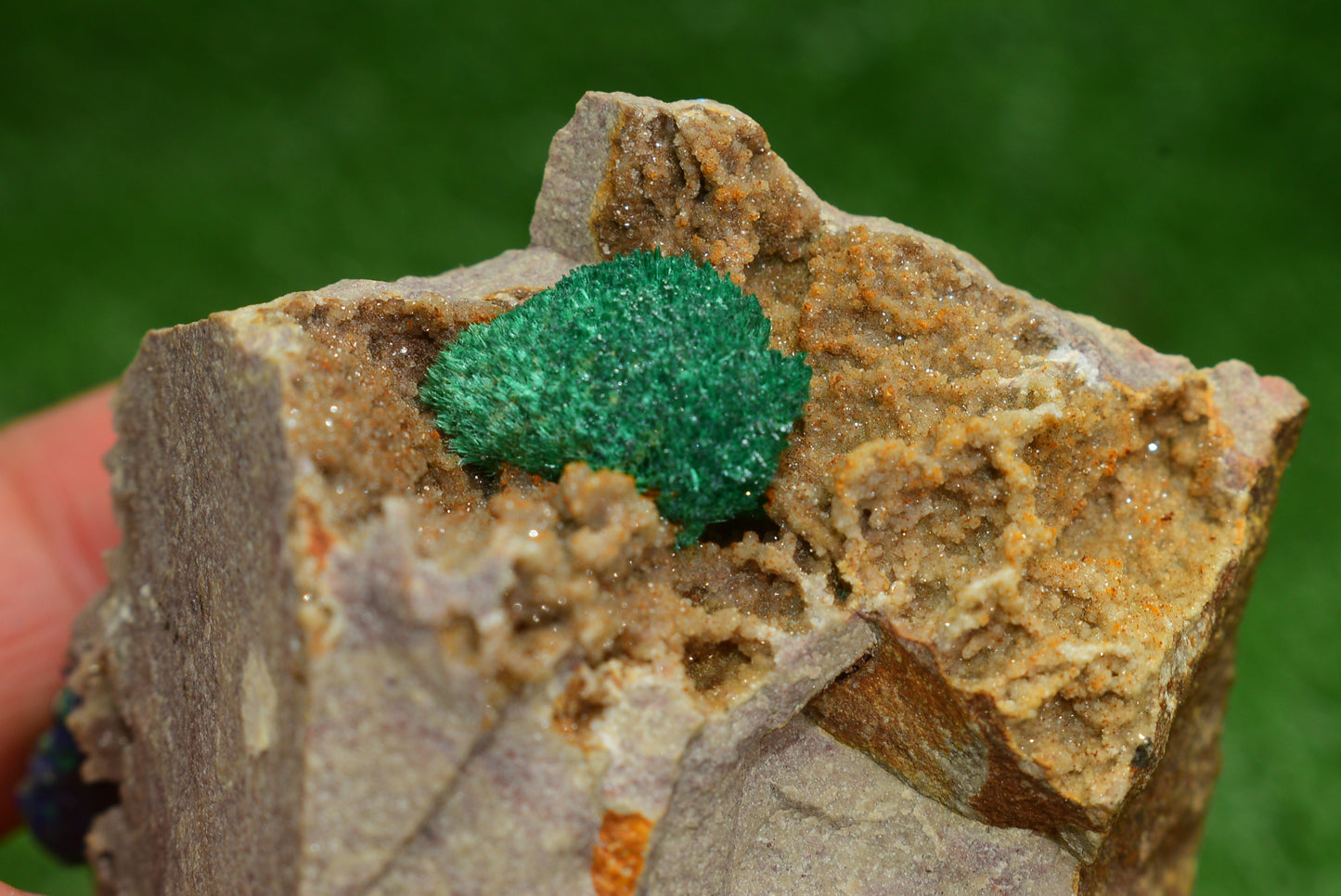 Stunning Fibrous Malachite Crystal from Morocco Genuine and Natural, Freeform Cluster Shape - Perfect for Collectors and Healers - MeteoriteNwa.com
