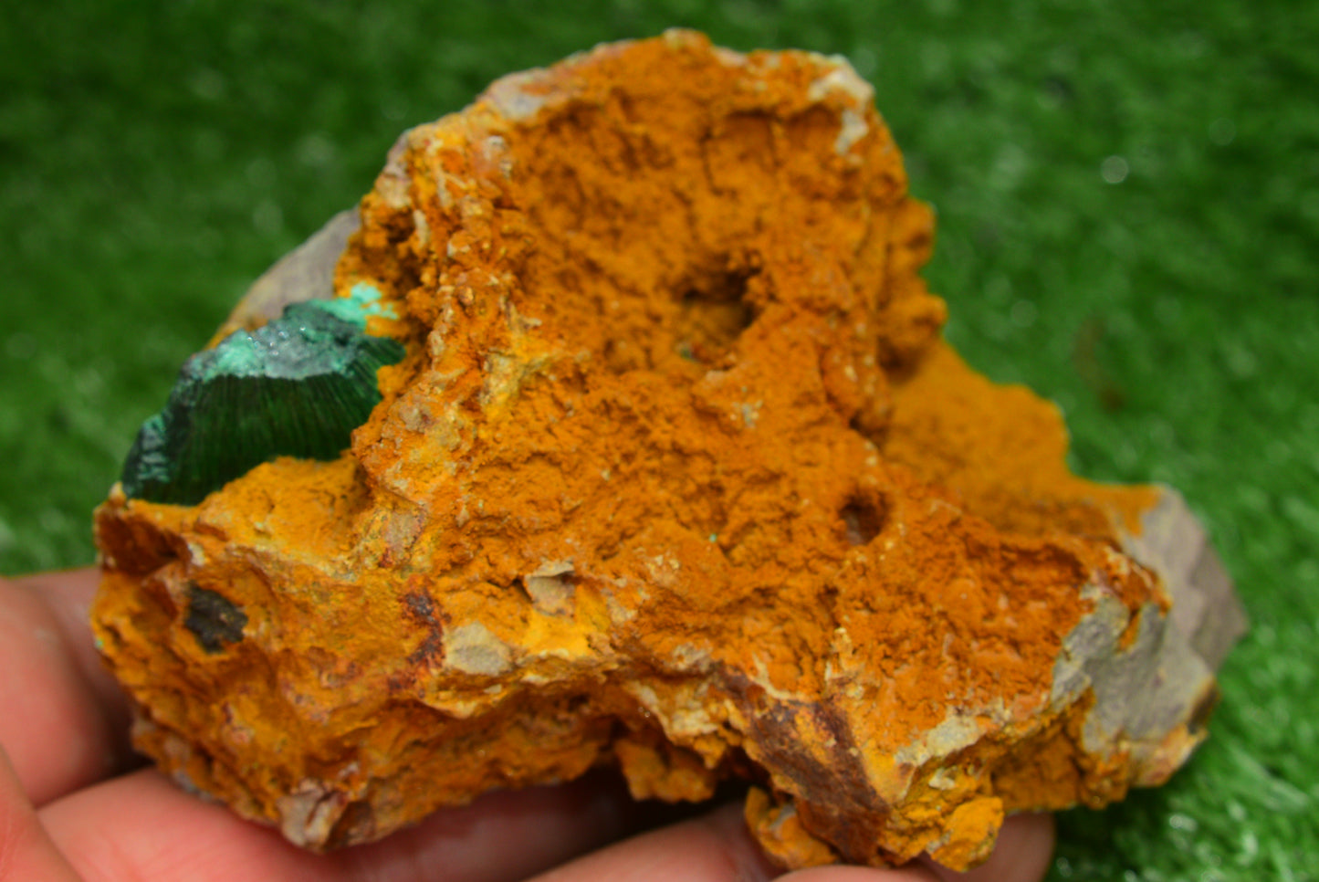 Stunning Fibrous Malachite Crystal from Morocco Genuine and Natural, Freeform Cluster Shape - Perfect for Collectors and Healers - MeteoriteNwa.com