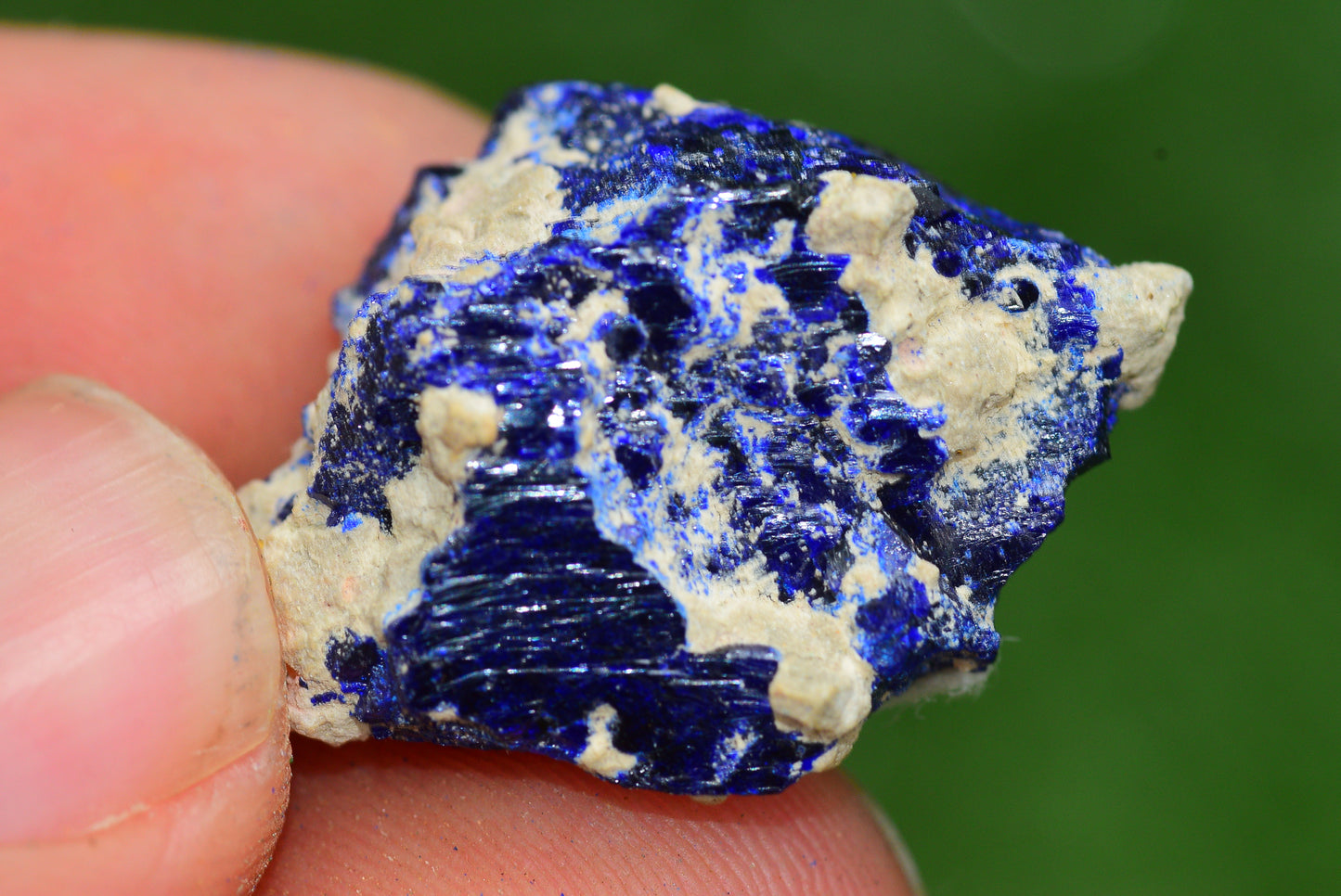 Azurite Crystal from Morocco - Freeform Cluster Shape, Natural and Genuine - MeteoriteNwa.com