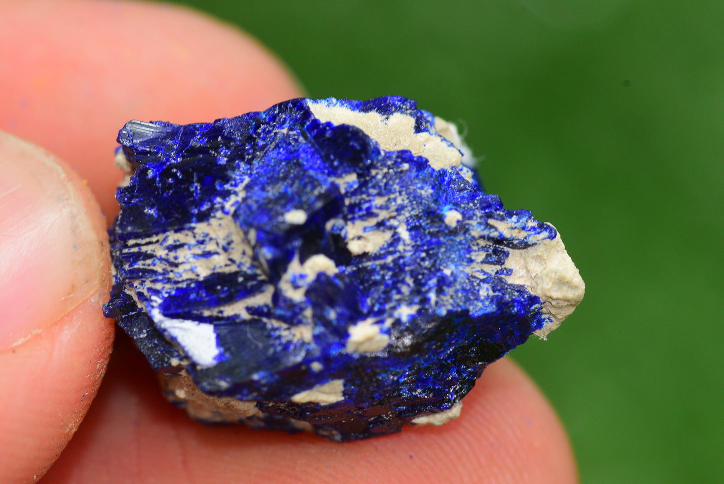 Azurite Crystal from Morocco - Freeform Cluster Shape, Natural and Genuine - MeteoriteNwa.com