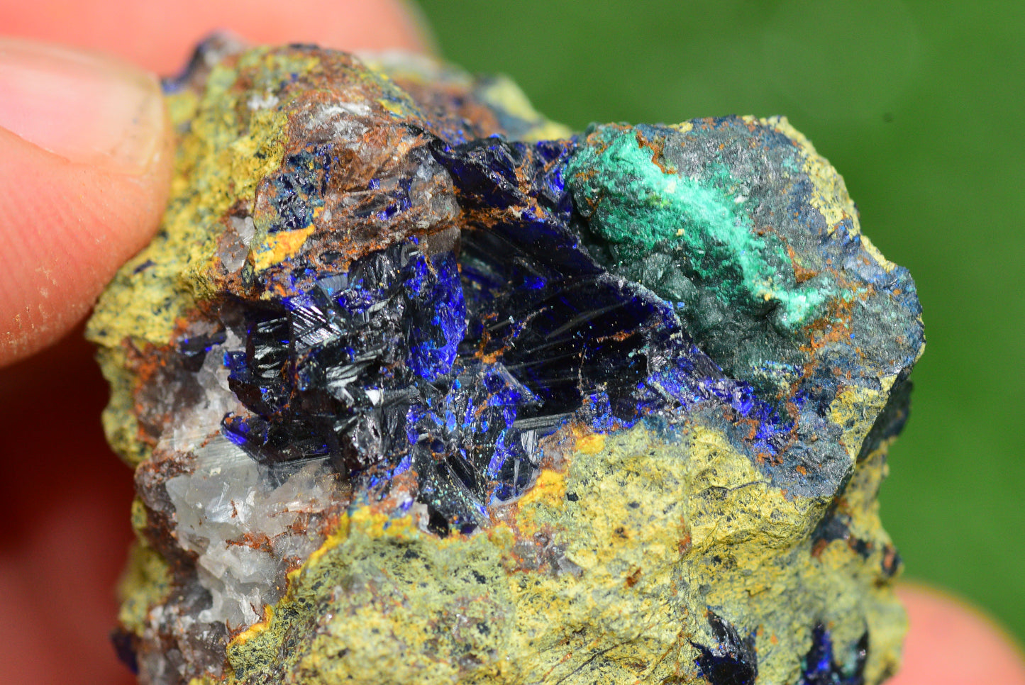 Azurite Crystal from Morocco - Freeform Cluster Shape, Natural and Genuine - MeteoriteNwa.com
