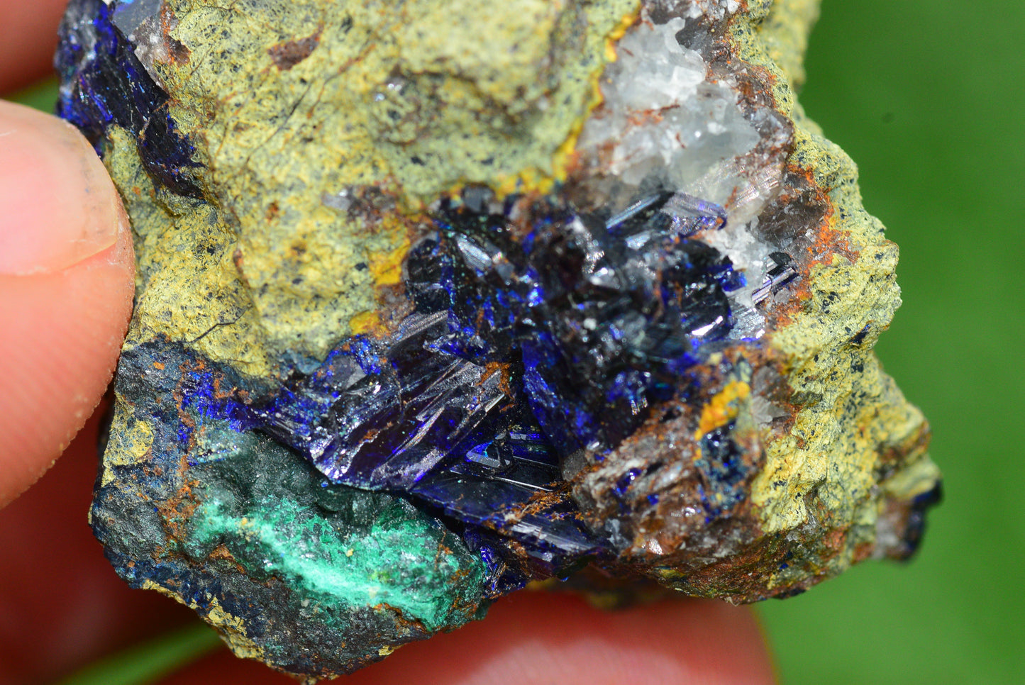 Azurite Crystal from Morocco - Freeform Cluster Shape, Natural and Genuine - MeteoriteNwa.com