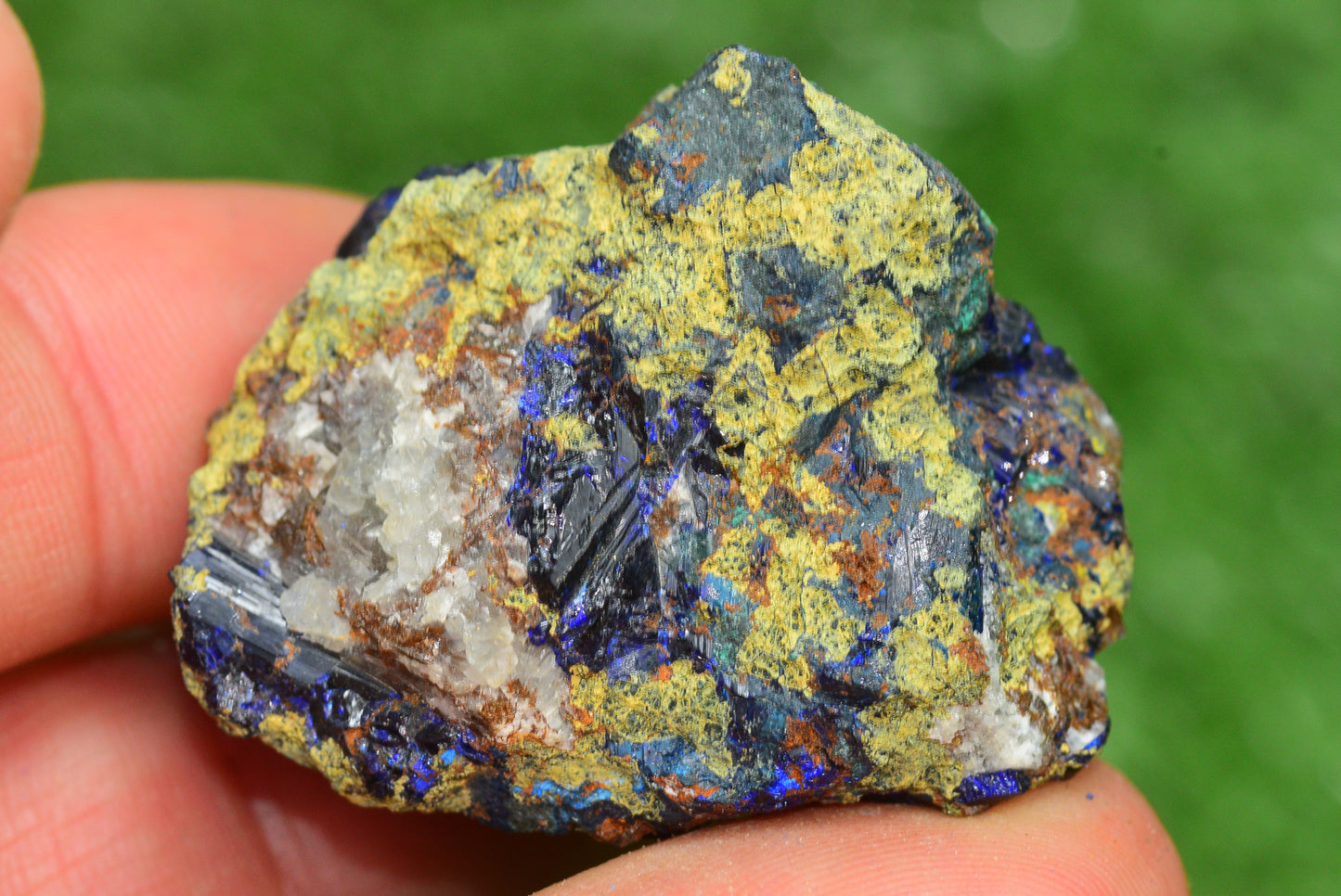 Azurite Crystal from Morocco - Freeform Cluster Shape, Natural and Genuine - MeteoriteNwa.com