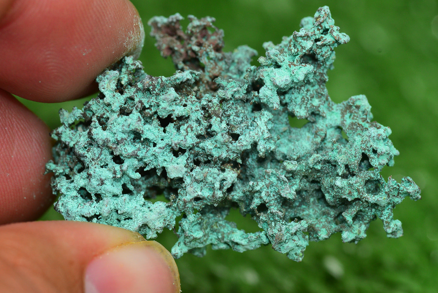 Raw Native Copper Nugget Natural Rough Green Mineral Specimen from Morocco Healing Stone - MeteoriteNwa.com