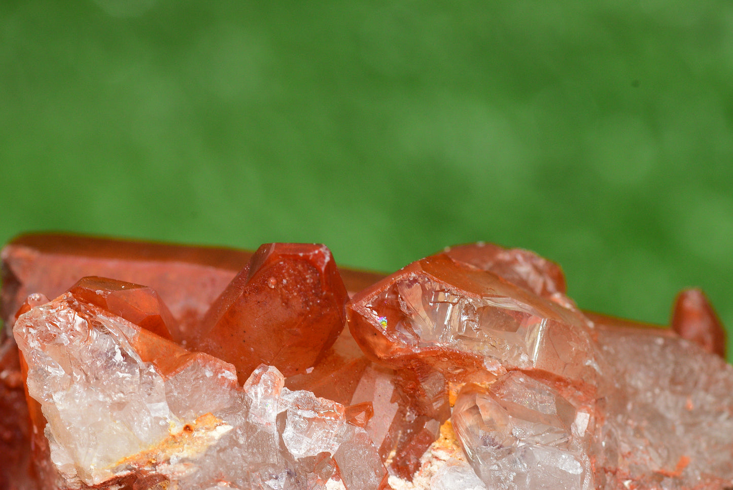 Red Hematoid Quartz Genuine Gemstone Sharp Tower Pointy Cluster Freeform Crystal from Morocco Fire Quartz Red Hematite - MeteoriteNwa.com