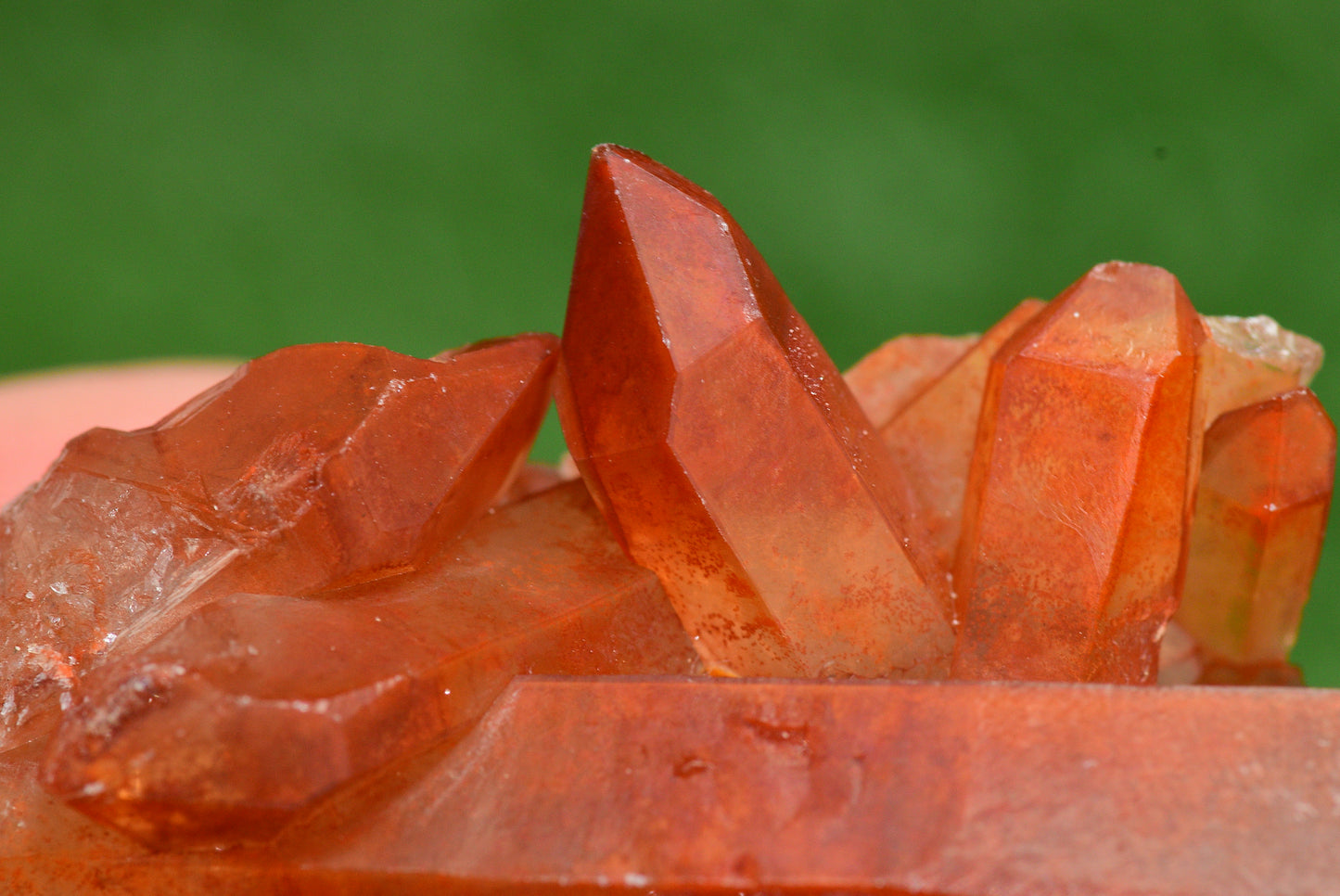 Red Hematoid Quartz Genuine Gemstone Sharp Tower Pointy Cluster Freeform Crystal from Morocco Fire Quartz Red Hematite - MeteoriteNwa.com