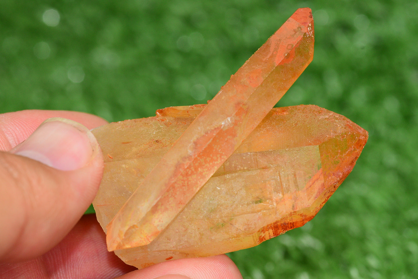 Red Hematoid Quartz Genuine Gemstone Sharp Tower Pointy Cluster Freeform Crystal from Morocco Fire Quartz Red Hematite - MeteoriteNwa.com