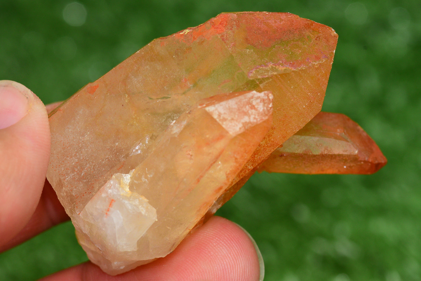 Red Hematoid Quartz Genuine Gemstone Sharp Tower Pointy Cluster Freeform Crystal from Morocco Fire Quartz Red Hematite - MeteoriteNwa.com
