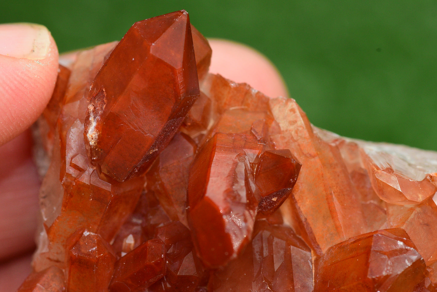 Red Hematoid Quartz Genuine Gemstone Sharp Tower Pointy Cluster Freeform Crystal from Morocco Fire Quartz Red Hematite - MeteoriteNwa.com