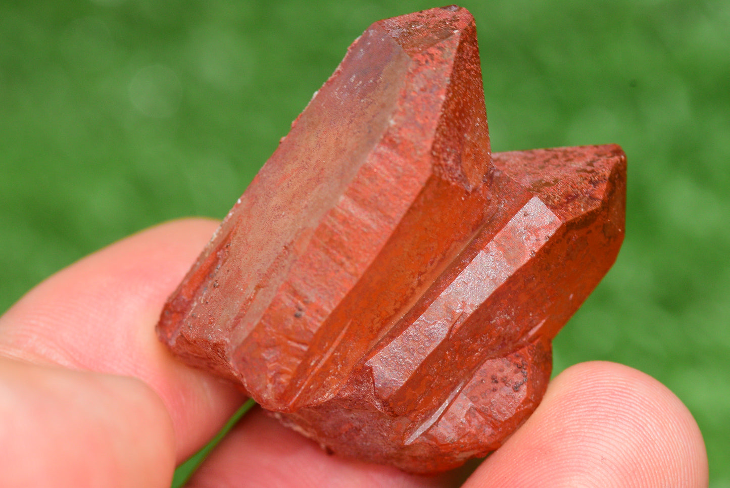 Red Hematoid Quartz Genuine Gemstone Sharp Tower Pointy Cluster Freeform Crystal from Morocco Fire Quartz Red Hematite - MeteoriteNwa.com
