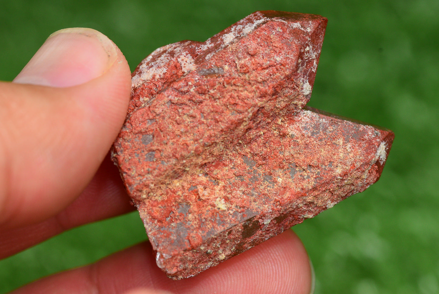 Red Hematoid Quartz Genuine Gemstone Sharp Tower Pointy Cluster Freeform Crystal from Morocco Fire Quartz Red Hematite - MeteoriteNwa.com