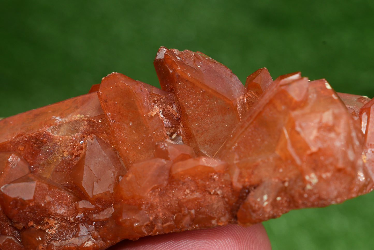 Red Hematoid Quartz Genuine Gemstone Sharp Tower Pointy Cluster Freeform Crystal from Morocco Fire Quartz Red Hematite - MeteoriteNwa.com
